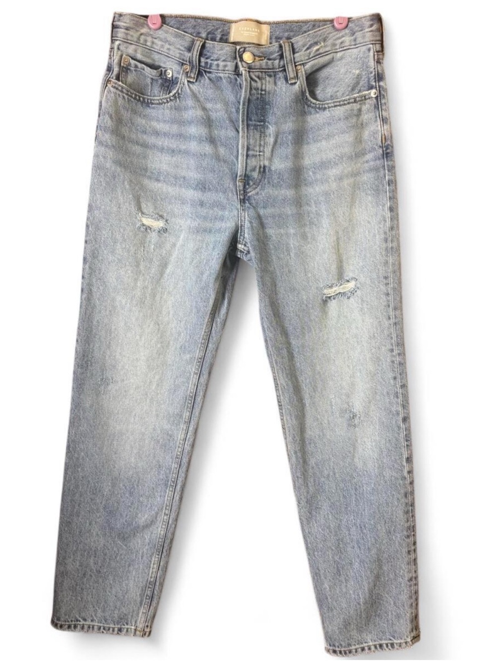 Everlane Relaxed Straught Leg Distressed Jeans 26